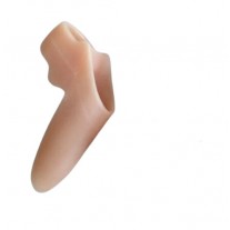 מפריד אצבע הבוהן בכף הרגל עם טבעות ומגן בוהן